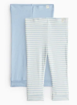 Blue Leggings 2 Pack 6-9 months