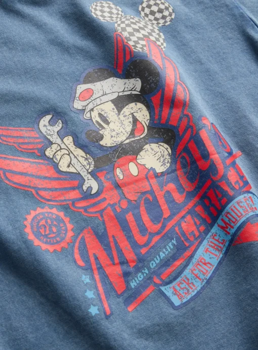 Blue Mickey's Garage Graphic T-Shirt 1-2 years