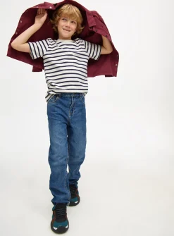 Blue Mid-Wash Straight Leg Jeans 5 years