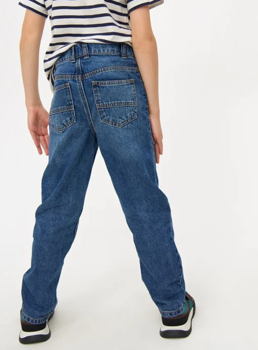 Blue Mid-Wash Straight Leg Jeans 5 years