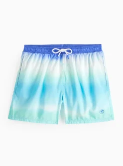 Blue Ombre Swim Shorts S