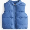 Blue Padded Gilet 6-9 months