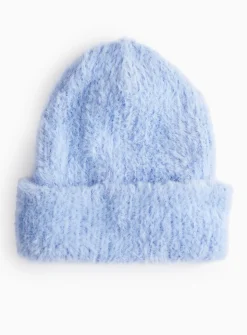 Blue Plain Beanie 6-9 years