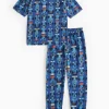 Blue Racing Car Print Pyjama Set 5-6 years