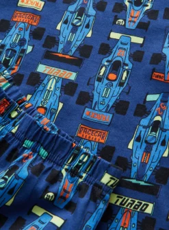 Blue Racing Car Print Pyjama Set 5-6 years