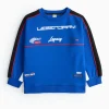 Blue Racing Graphic Sweatshirt 5 years