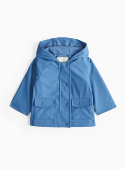 Blue Rubberised Mac 9-12 months