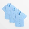 Blue School Short Sleeve Shirt 3 Pack 5 years