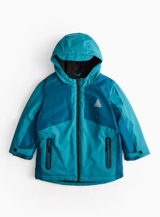 Blue Shower-Resistant Hooded Rain Coat 5-6 years