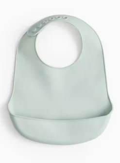 Blue Silicone Bib One Size