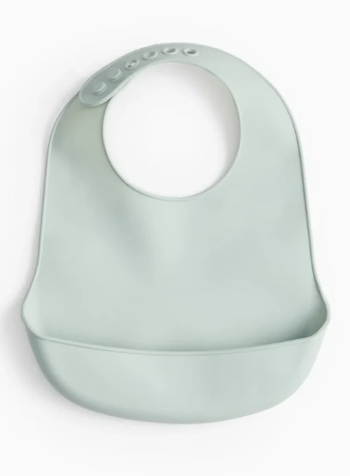 Blue Silicone Bib One Size
