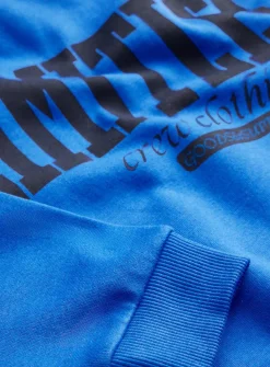 Blue Slogan Sweatshirt 1 year