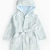 Blue Star Print Fleece Dressing Gown Up to 3 mths