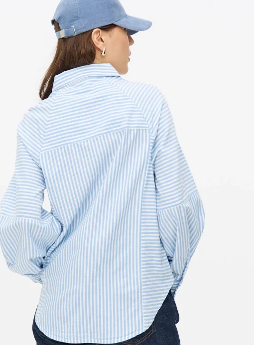 Blue Stripe Relaxed Oxford Shirt 10