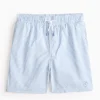 Blue Stripe Seersucker Swim Shorts 4 years