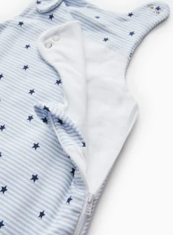 Blue Stripe Star Print 1.5 Tog Sleeping Bag 18-24 months
