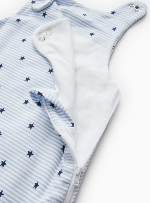 Blue Stripe Star Print 1.5 Tog Sleeping Bag 18-24 months