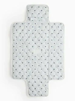 Blue Stripe Star Print Travel Changing Mat One Size