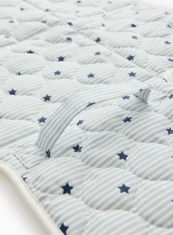 Blue Stripe Star Print Travel Changing Mat One Size