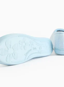 Blue Textured Full Slippers 5