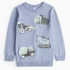 Blue Truck Embroidered Knitted Jumper 1-2 years