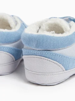 Blue Twin Strap Trainers 9-12 months