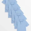Blue Unisex Polo Shirt 5 Pack 3 years
