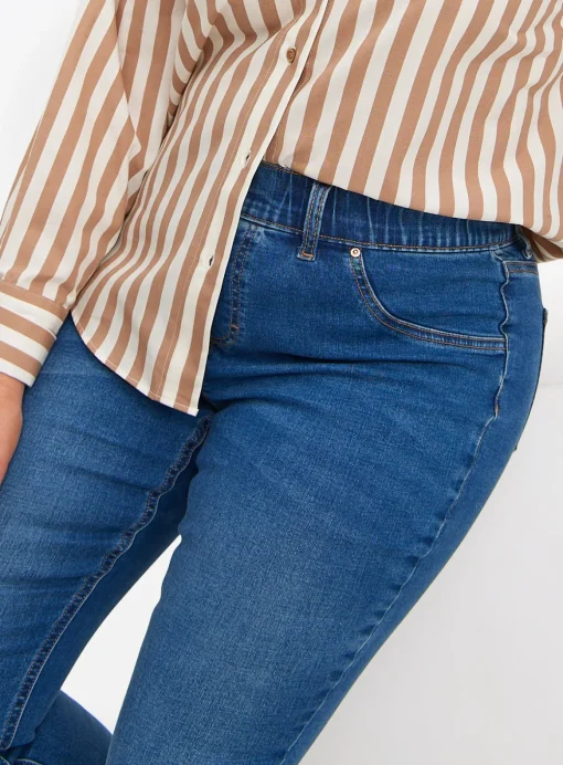 Blue Wash Mid Rise Denim Jeggings 24