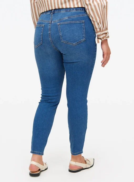 Blue Wash Mid Rise Denim Jeggings 24