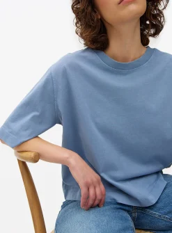 Blue Washed Boxy T-Shirt XXL
