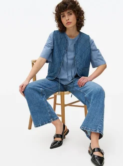 Blue Washed Boxy T-Shirt XXL
