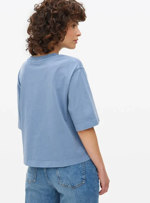 Blue Washed Boxy T-Shirt XXL