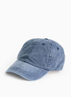 Blue Washed Denim Cap One Size