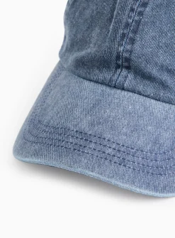 Blue Washed Denim Cap One Size