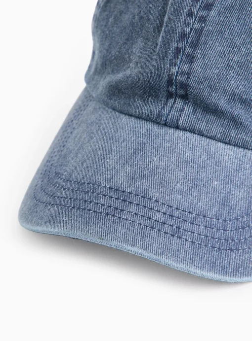Blue Washed Denim Cap One Size