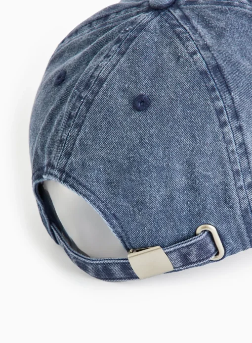 Blue Washed Denim Cap One Size