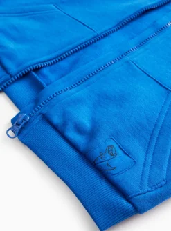 Blue Zip Through Hoodie & Shorts Set 1-2 years
