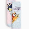 Bluey Character Illustration Cosy Socks 2 Pack 6-8.5