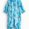 Bluey Character Print Blue Puddlesuit 1-2 years