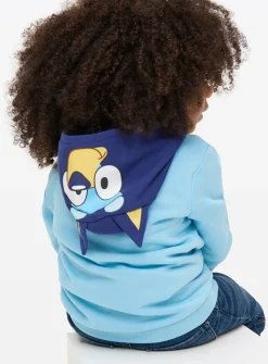 Bluey Character Print Hood Zip-Through Hoodie 1-2 years