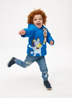 Bluey Character Print Puffer Jacket 1-2 years