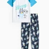 Bluey Hooray Print Blue Pyjamas 1-2 years