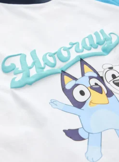Bluey Hooray Print Blue Pyjamas 1-2 years