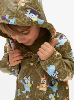 Bluey Khaki Character Print Mac 1-2 years