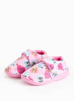 Bluey Pink Character Cupsole Slippers 4-5 Infant