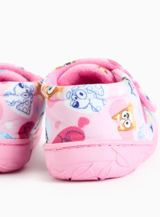Bluey Pink Character Cupsole Slippers 4-5 Infant