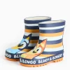 Bluey Stripe Character Print Rubber Wellies 8 Infant