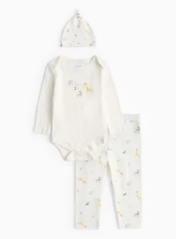 Born In 2025 Animal Print 3-Piece Starter Set 12-18 months