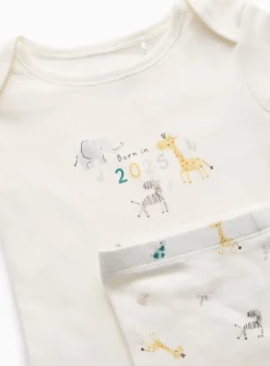 Born In 2025 Animal Print 3-Piece Starter Set 12-18 months