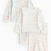 Bow. & Floral Print Long Sleeve Pyjamas 2 Pack 18-24 months